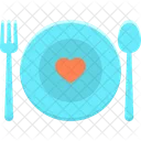 Cutlery Dating Dinner Icon