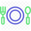 Cutlery Fork Plate Icon