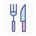 Tableware Knife Fork Icon
