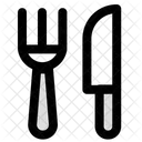 Cutlery Fork Knife Icon