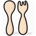 Cutlery Silver Cutlery Spoon Fork Icon