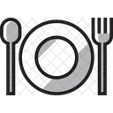 Cutlery plate  Icon