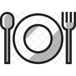 Cutlery plate  Icon