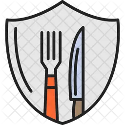 Cutlery shield  Icon