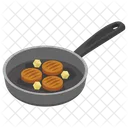 Cutlets Patty Fritter Icon