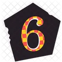 6 Cutout Letter Number Icon