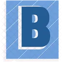 Cutout letter b  Icon