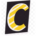 Cutout letter c  Icon