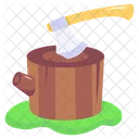 Axe Wood Cutting Chopping Wood Icon