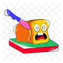 Cutting Bread Slicing Bread Loaf Bread Icon