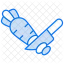 Cutting carrot  Icon