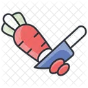 Cutting carrot  Icon