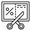 Cutting Coupon  Icon