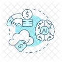 Cloud Ai Computing Icon
