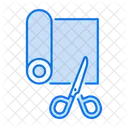 Cutting fabric  Icon