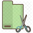 Cutting Fabric  Icon