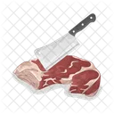 Cutting Meat Cooking Kitchen Icon