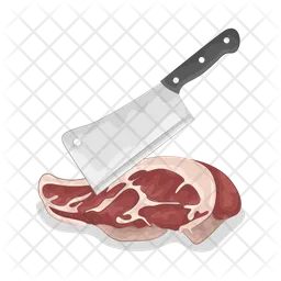 Cutting meat  Icon