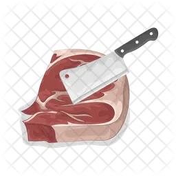 Cutting meat  Icon