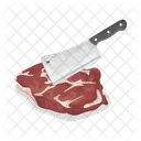 Cutting Meat Cooking Kitchen Icon