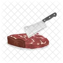 Cutting Meat Cooking Kitchen Icon