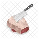 Cutting Meat Cooking Kitchen Icon