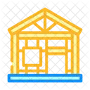 Cutting Wood Beams Icon