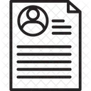 Curriculum Vitae Cv Curriculum Vitae Icône
