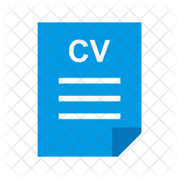 Cv Icon - Download in Flat Style