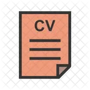 Cv File Resume Icon