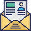 Cv Cv By Mail Cv Letter Icon