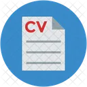 Cv Curriculum Vitae Icon