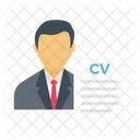 Cv Resume Hiring Icon