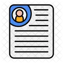 Resume Job Document Icon