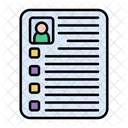 Resume Job Document Icon