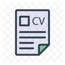 CV CV Document Icon