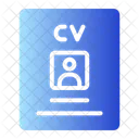 Cv Curriculum Vitae Resume Icon