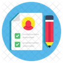 Cv Resume Curriculum Vitae Icon