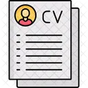 Cv Resume Curriculum Vitae Icon