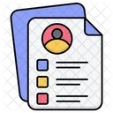 Cv Business Resume Icon