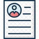 Job Profile Job Application Resume Icon