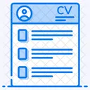 Cv Perfil Curriculum Icono