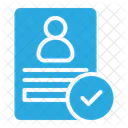 Cv Hired Curriculum Vitae Icon