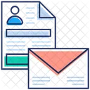Open Mail Cv Opened Envelope Icon