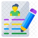 Cv Writing  Symbol