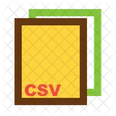 Csv Ile Format Icon