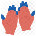 Cyanosis Anemia Deoxygenated Fingers Icon