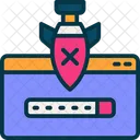 Cyber Attack Bomb Icon