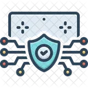 Cyber Artificial Security Icon