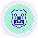 Cyber Armor Line Icon Icon